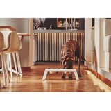 MiaCara Metalni set posuda s postoljem za pse Desco White M – | shoptok.hr