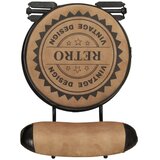  Barski stolci s uzorkom 2 kom smeđe-crni od prave kozje kože | shoptok.hr