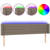 Maison Chic led posteljno vzglavje - vzglavna omarica - nočna omarica taupe 203x16x78/88 cm blago, (21706365) Cene