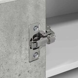 vidaXL Viseča omarica s polico Riga Beton sivo in bela 57 x 57 x 40 cm | Shoptok.si