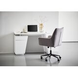 Hom`in pisalna miza kovina, leseni material bela, barve kroma | Shoptok.si