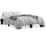 Furnova Posteljni okvir črn 135x190 cm inženirski les in kovina, (21937122) | Shoptok.si