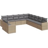  11-dijelni set vrtnih sofa od poliratana s jastucima bež | shoptok.hr