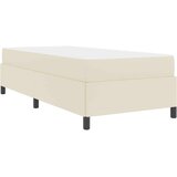  Krevetna konstrukcija s madracem Krema 90 x 190 cm tkanina | shoptok.hr