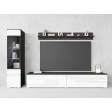 P & B Dnevni Regal Vera, Antracit, Bela, 3-Delno, Led | Shoptok.si