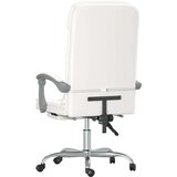  Masažni pisarniški stol belo umetno usnje, (21113833) | Shoptok.si