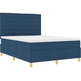  LED Box Spring Krevet s madracem Plava 160 x 200 cm tkanina | shoptok.hr