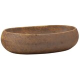 Nadgradni umivaonik smeđi ovalni 59x40x15 cm keramički | shoptok.hr