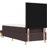  Krevet s podnicom s madracem i klupom tamno smeđi 80x200 cm tkanina | shoptok.hr