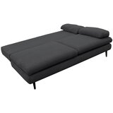 P & B ZOFA S POSTELJNO FUNKCIJO, temno siva tekstil | Shoptok.si