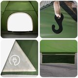 Kamping šator s krovom Zelena 275 x 215 x 125 cm | Eponuda.com