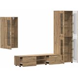 Set TV komoda FLORIN 3 kom. Umjetnički hrast Konstruirano drvo | shoptok.hr