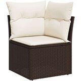 vidaXL 8-dijelni set vrtnih sofa s jastucima smeđi od poliratana | shoptok.hr