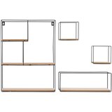 Tutumi Set od 4 zidne police LOFT Metal Industrial 391883 | shoptok.hr
