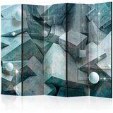  Paravan u 5 dijelova - Concrete Cubes (Green) II [Room Dividers] 225x172 Cijene