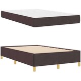 Box spring krevet Tamno smeđa i bijela 120 x 190 cm | shoptok.hr