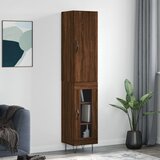 vidaXL Visoka omara rjavi hrast 34,5x34x180 cm inženirski les Cene