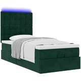  Okvir kreveta s madracima tamnozeleni 80x200cm baršunasti | shoptok.hr