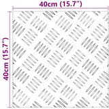  Aluminijski rebrasti lim 2 kom Anti-Sklizno 40x40 cm | shoptok.hr