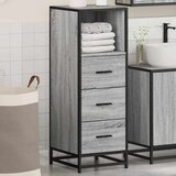 vidaXL Kopalniška omarica siva sonoma 35x37,5x100 cm inženirski les | Shoptok.si