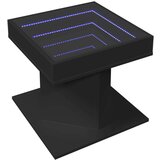  Stolić za kavu LED crni 50x50x45 cm od konstruiranog drva | shoptok.hr
