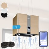 Klarstein futurelight smart otočna napa recirkulacija 420m&sup3;/h led iz nerjavečega jekla cene