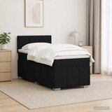  Boxspring krevet s madracem Crna 80 x 200 cm Tkanina | shoptok.hr