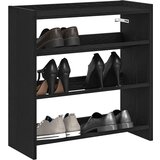 vidaXL Stalak za cipele crni 60x25x62 cm od konstruiranog drva | shoptok.hr