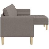  Set sofe s jastukom Sivo-smeđa Poliester | shoptok.hr