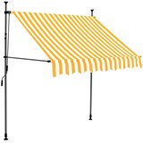 Tenda na ručno uvlačenje LED 100 cm bijelo-narančasta | shoptok.hr