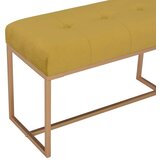 vidaXL Klupa 80 cm boja senfa baršunasta | shoptok.hr