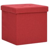 Furnova Zložljiv stolček s prostorom za shranjevanje vinsko rdeč, (22060712) | Shoptok.si