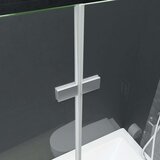 Zložljiva pregrada za tuš z 2 paneloma ESG 120x140 cm, (21027877) | Shoptok.si
