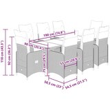  9-dijelni vrtni bistro set od poliratana s jastucima crni | shoptok.hr
