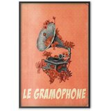  Plakat - Gramophone 21x30 Crni okvir | shoptok.hr