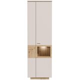 Hom`in vitrina, barve hrasta, peščene barve | Shoptok.si
