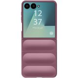 AVIZAR Ovitek za Galaxy Z Flip 7 s silikonsko teksturo v reliefu, Roza, (5000190492) | Shoptok.si
