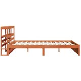  Okvir za krevet 2 pcs Vosak smeđa Čvrsto borovo drvo 120 x 200 cm | shoptok.hr