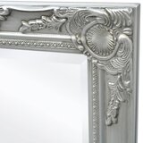 Zidno ogledalo u baroknom stilu 100 x 50 cm srebrno | Eponuda.com