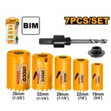 Ingco set kruna za metal AKH0071 19-35 mm cene