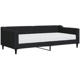  Dnevni krevet s madracem crni 90 x 200 cm od tkanine | shoptok.hr