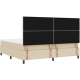 Box Spring krevet s madracem krem 200x200 cm tkanina | shoptok.hr