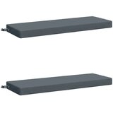  Jastučići za klupe - 2 dijela SOEST 2 kom. 100% poliester Plava - Plava 100 x 40 x 8 cm Melange | shoptok.hr
