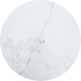vidaXL Mizna plošča bela Ø50x0,8 cm kaljeno steklo z marmorjem Cene