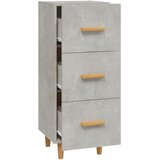  Komoda siva boja betona 34,5x34x90 cm od konstruiranog drva | shoptok.hr