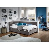 Meise Möbel Antracitno sivi kutni dječji krevet s prostorom za odlaganje 140x200 cm Cool – | shoptok.hr