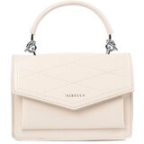Shelvt Light beige small women's handbag with a handle and strap | shoptok.hr