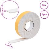 Samoljepljiva pjenasta traka 2 pcs Bijela 30mm x 5m CR pjena | shoptok.hr