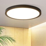 Nettlife ravna LED stropna svetilka črna 18 cm 15 W okrogla majhna toplo bela LED trajno integrirana 3000K, (22111200) | Shoptok.si