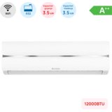  Inverterski klima-uređaj Chigo, Wi-Fi (Snaga hlađenja: 3.500 W, Snaga grijanja: 3.500 W, Bijela) | shoptok.hr